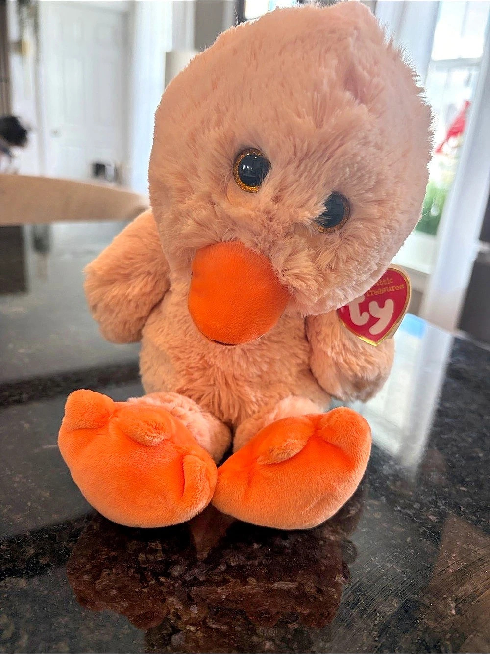 Ty Debbie the Duck Orange Duck Stuffed Animal